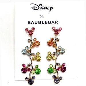 🆕 NEW Disney X BaubleBar Limited Edition Mickey Mouse Rainbow Earrings